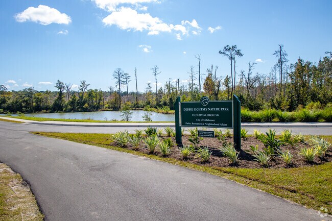 The Debbie Lightsey Nature Park promises miles of paved walkways near the water.