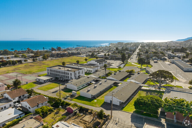 Overview of classrooms at Cabrillo Middle School in Downtown Ventura.