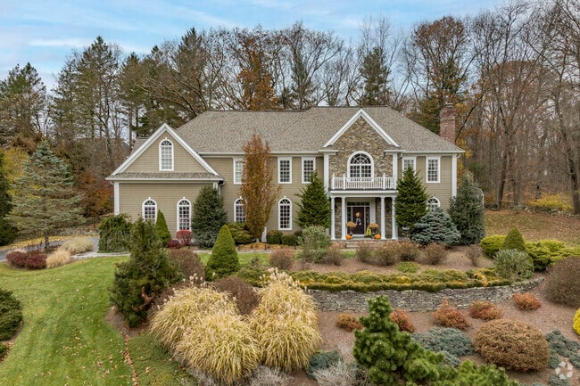 A large traditional home on Old Tree Farm Lane in Tashua.
