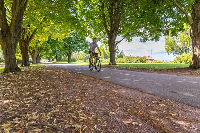 The Burlington Greenway offers miles of bike paths through the city.