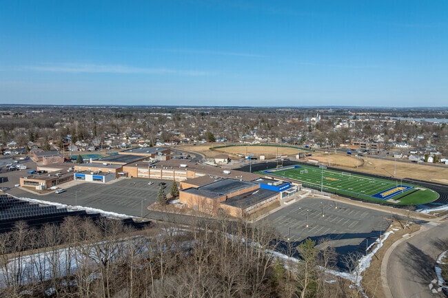 Rice Lake High School serves grades 9-12.