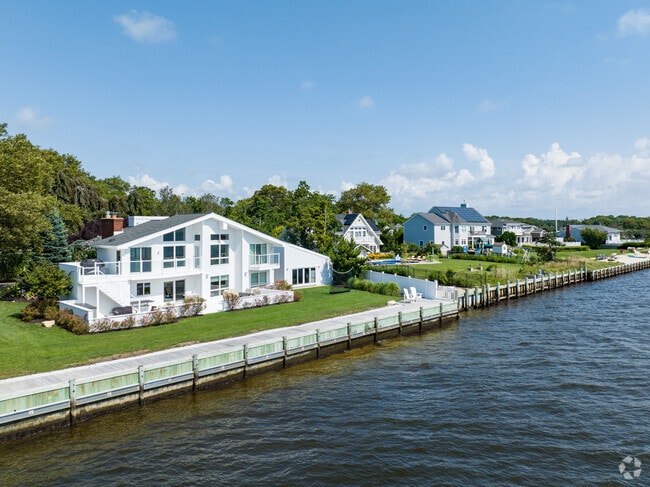 Expansive residences by the water in Blue Point.