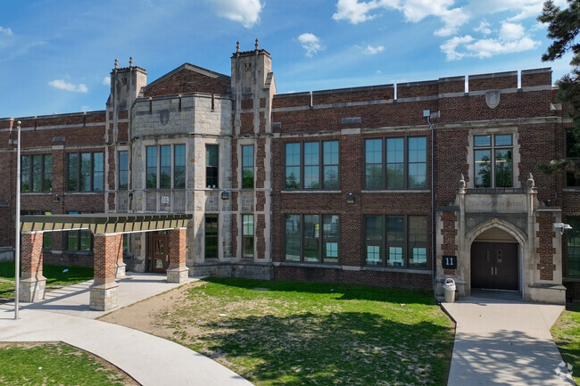 Mary McLeod Bethune Elementary/Middle School campus entrance.