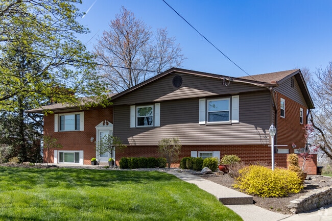 Split-Level homes with attached garages are common in Evendale.