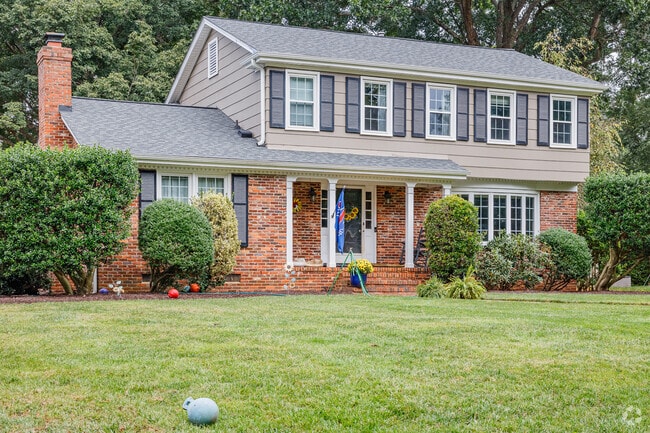 Foxhall features classic 2-story brick homes among its architectural styles.