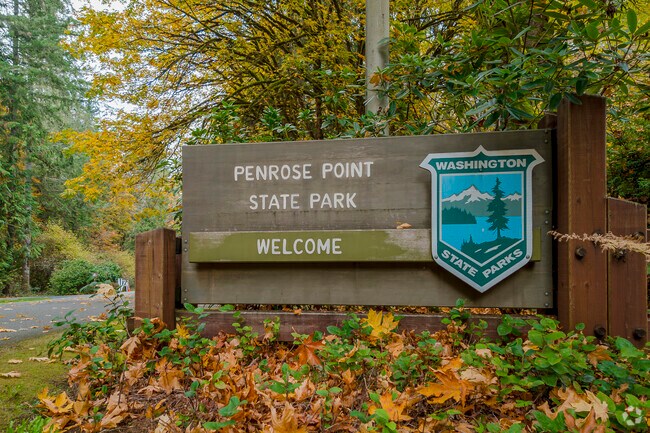 Locals and people from afar enjoy the Penrose Point State Park.