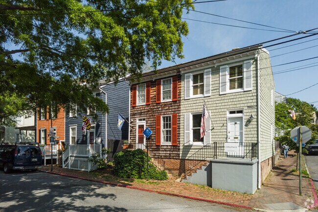 Townhouse living is common in historic city neighborhoods like Downtown Annapolis.