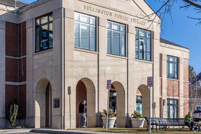 Pick up a book at the Burlington Public Library, just a short drive from Woods Corner.