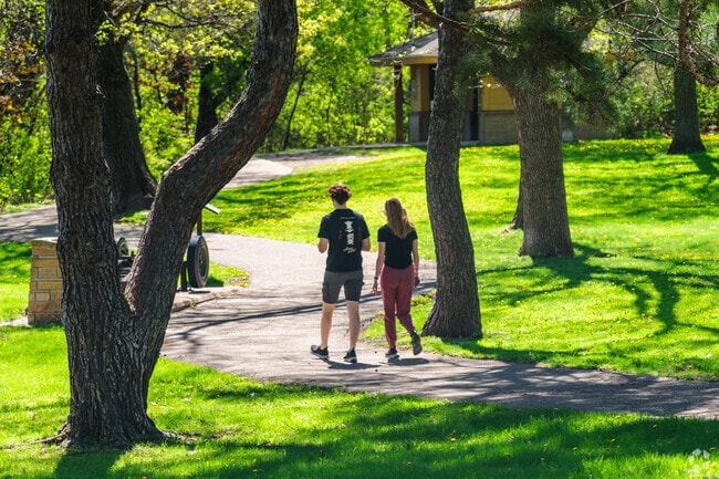 Kordiak Park has a beautiful walking trail throughout the park.