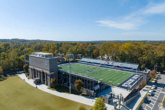 Marietta Middle School features a large stadium for sporting events for students.