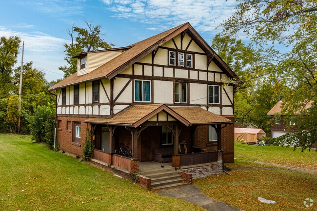 Tudor style homes in Wick Park set the grand mood.