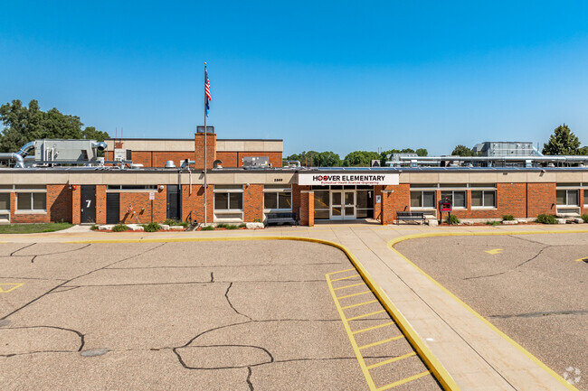 Hoover Elementary School serves about 480 students.