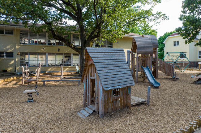 Students can enjoy the wooden playground at Lincoln School in Wayland.
