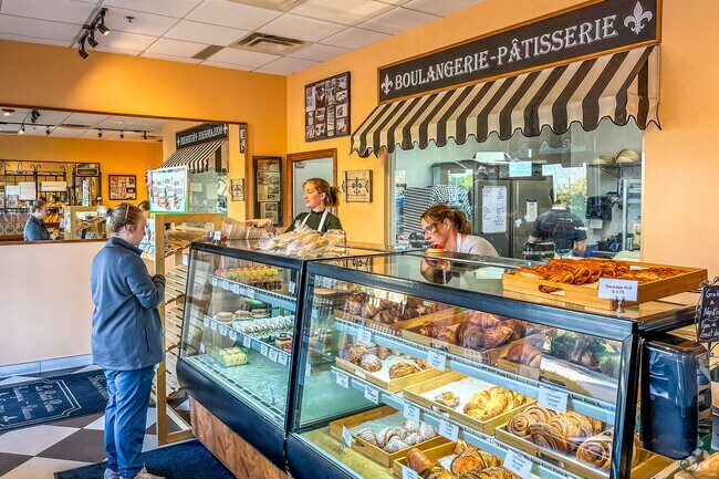 The neighborhood bakery, Le Petit Paris, offers delicious homemade pastries and baked goods.