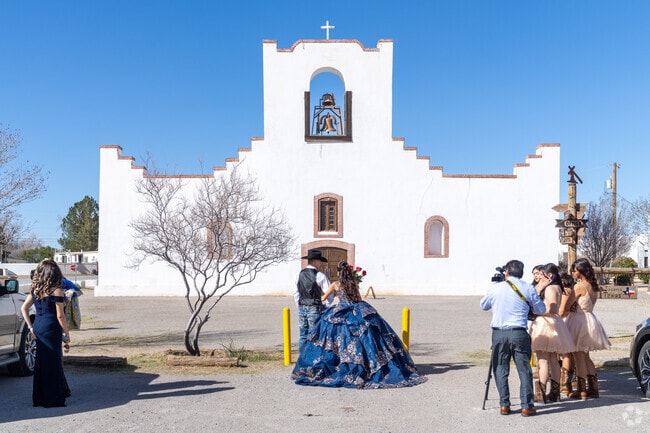 The Socorro Mission is a historic landmark dating back to 1863.