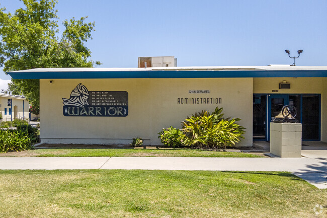 Scandinavian Middle School in the McLane neighborhood is represented by The Warriors.