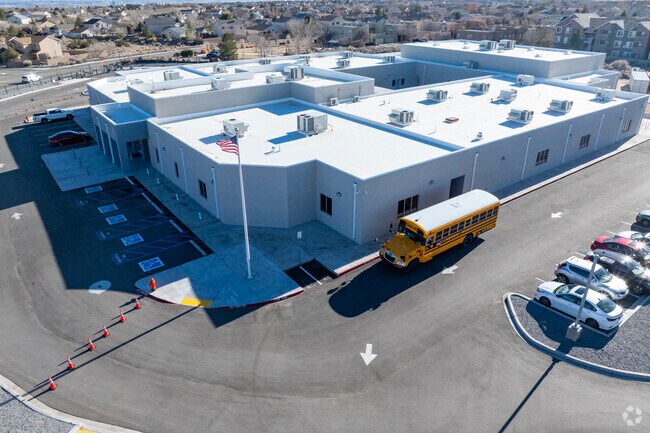 A western view of Southwest Aeronautical Mathematics and Science Academy.