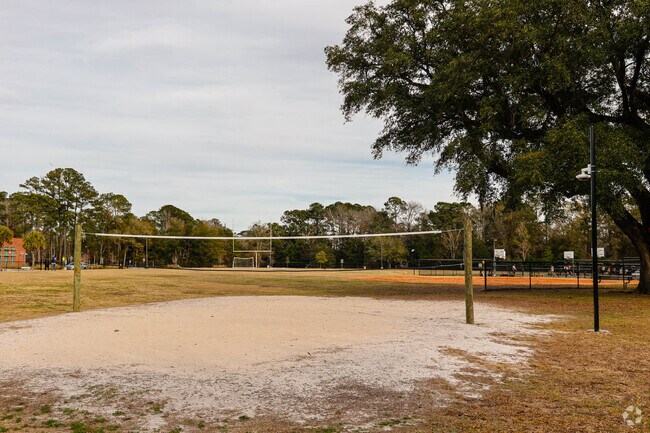 Haut Gap Middle School includes a volley ball court.