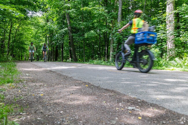 Burlington has miles of bike trails that cut through many of the parks, including Starr Farm.