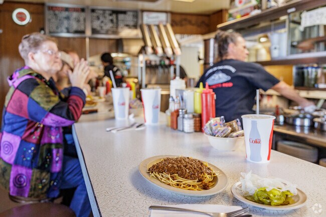 Fred's & Red's Diner has been serving spaghetti red since 1923 in Emerson.