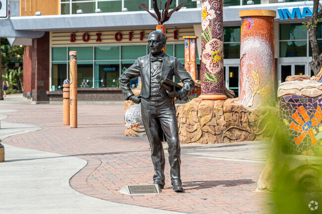 The Benjamin Davis Wilson Statue near the Alhambra Tract honors a key figure in California history.