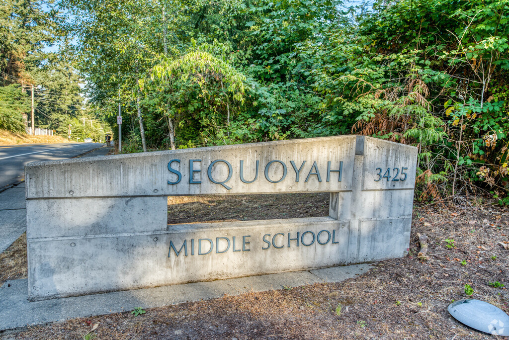 Sequoyah Middle School's signage greets students as they enter.