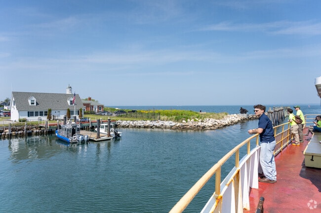 Sunny skies and shoreline views make every ferry ride to Fishers Island a little getaway.