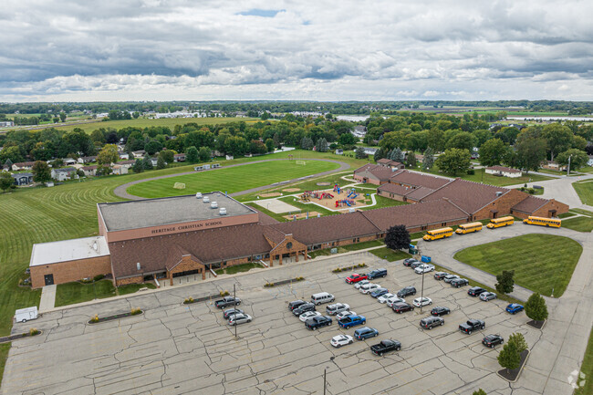 A great view of Heritage Christian School in the Jenison neighborhood.