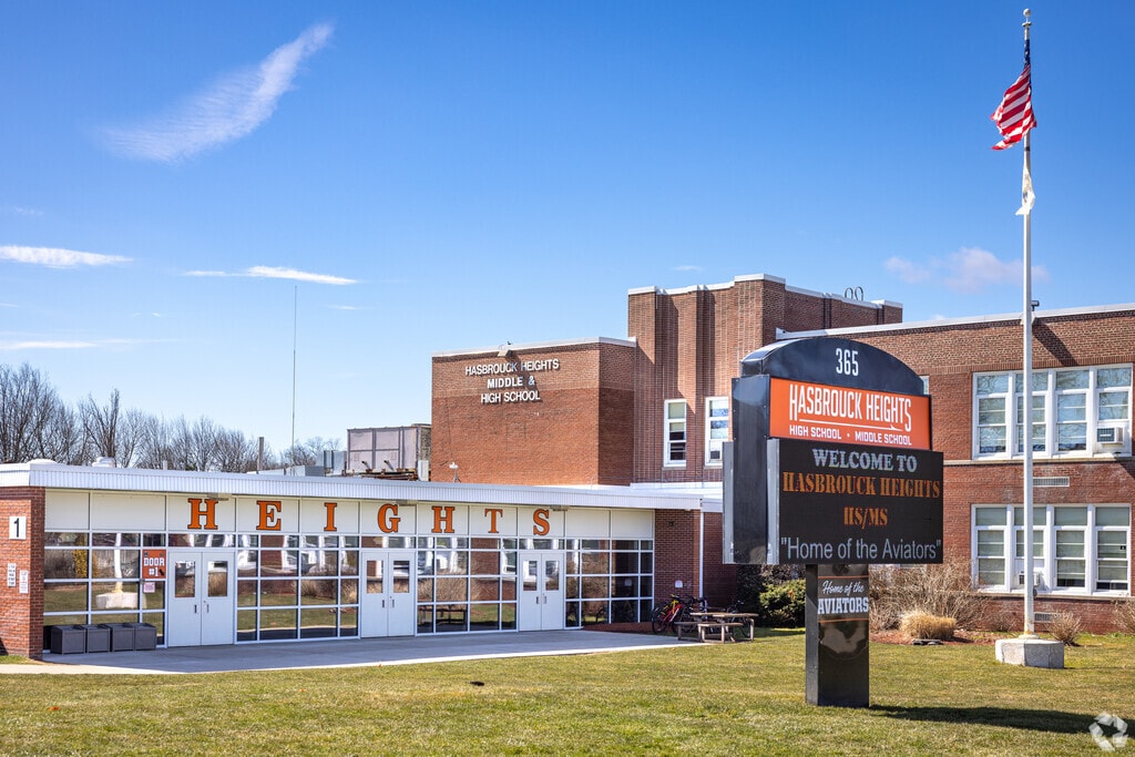 Entrance to Hasbrouck Heights High School