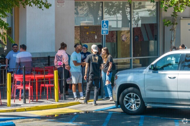 Locals gather at one of the many shopping plazas around Riverview.