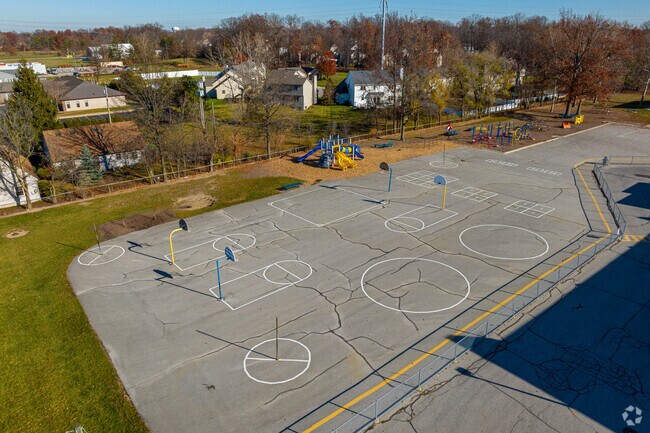 Fort Wayne's Saint Joseph Central has many play areas for students.