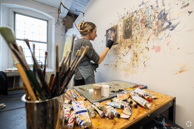 At Western Ave Art Studios you can find talented artists at work in their studios.