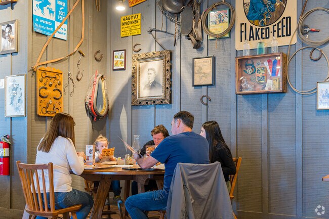 MacArthur Park locals enjoy American food at Cracker Barrel Old Country Store.