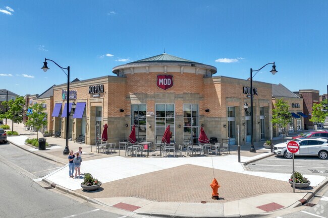 Mod Pizza is a build your own pizza shop offering many toppings and sauces.