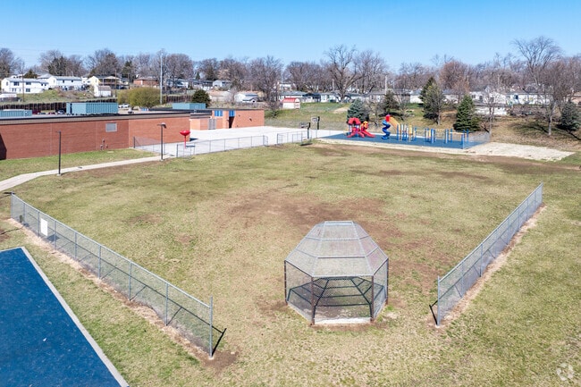 G. Stanley Hall Elementary School students can choose from several outdoor activities.