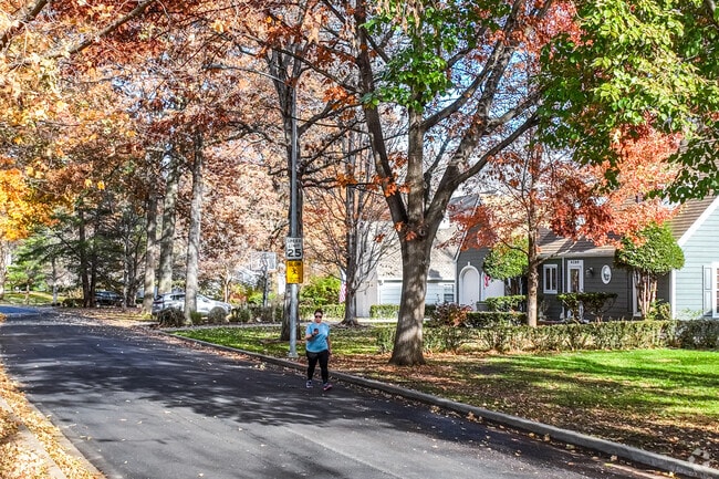 Residents in Roeland Park enjoy morning walks on the quiet neighborhood streets.