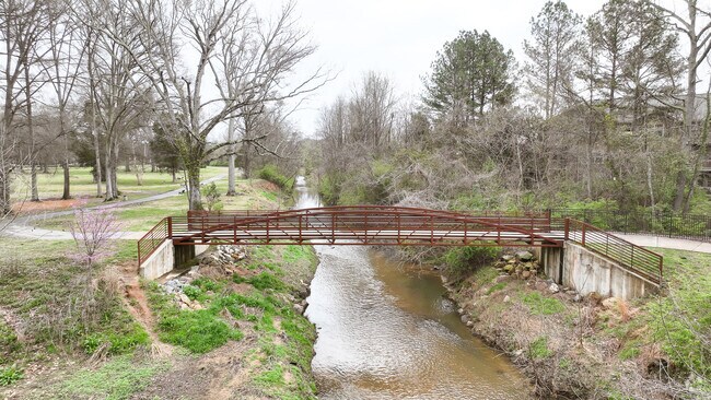 Briar Creek runs along Eastover Park