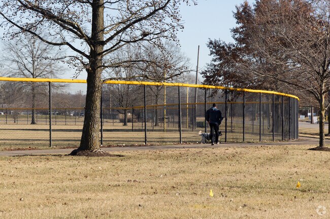 Plenty of room for you and your pets to walk in Newtown's Riverside Park.