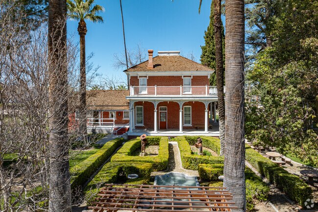 The Estudillo Mansion in the Heritage neighborhood, San Jacinto, showcases beautiful historic charm.