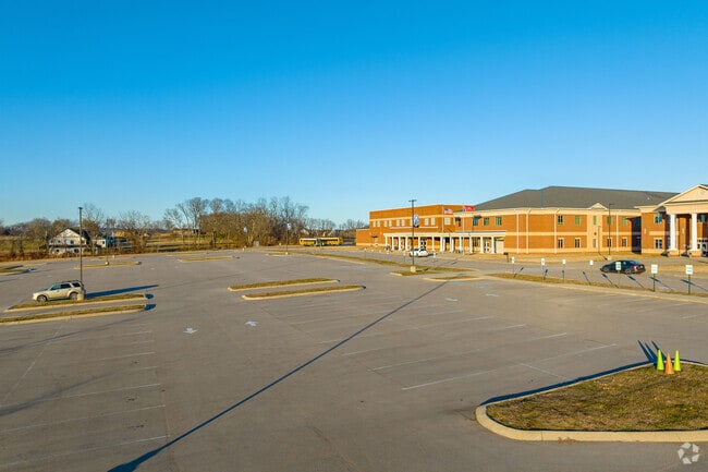 Thompson's Station Middle School has ample parking for parents and teachers.
