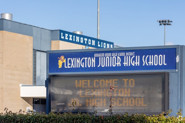 Lexington Junior High of Cypress belongs to the Anaheim Union School District.