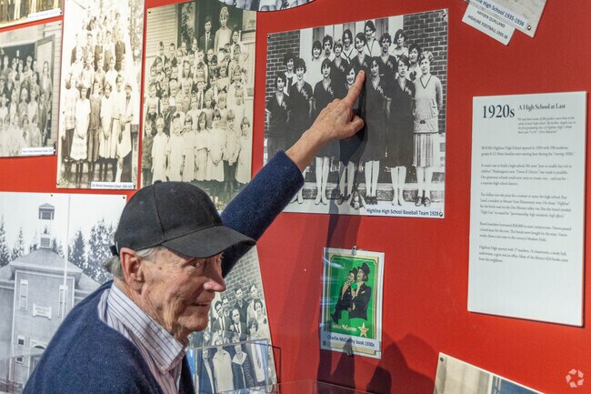 Maplewild residents explore local history at the Highline Heritage Museum nearby.