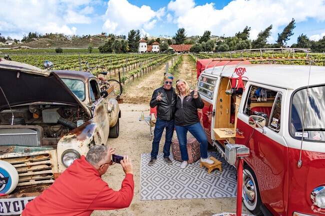 Mr. Mahalo Vintage Car Show of Temecula is hosted by Somerset Vineyards.