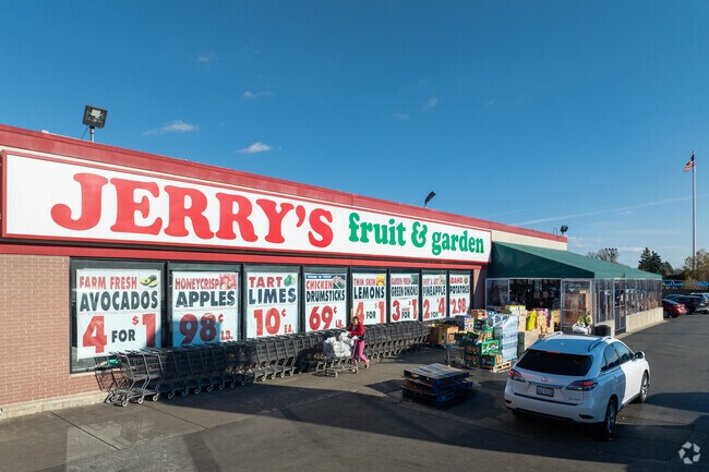 Jerry’s Fruit and Garden is a supermarket within walking distance of Oasis homes.