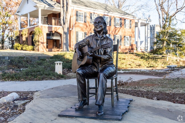 The Etta Baker Memorial is an over life-size bronze statue in Morganton.