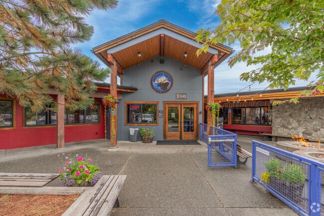 Relax by the cozy fire at Moose's Tooth Pub & Pizzeria in the Midtown neighborhood.