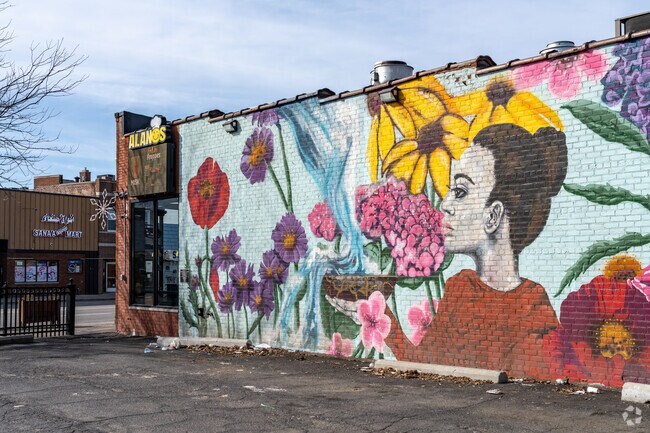 Colorful murals adorn buildings throughout Woodbridge and the surrounding area.