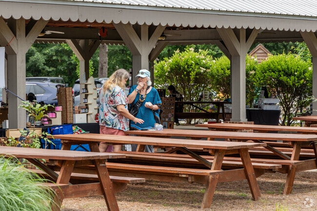 Family and friends gather to shop and socialize at The Sharpsburg Market.