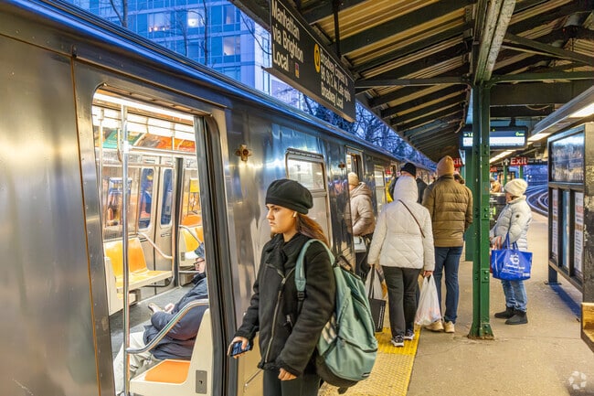The  Q and B Sheepshead Bay Train connects with buses to Gerritsen Beach.
