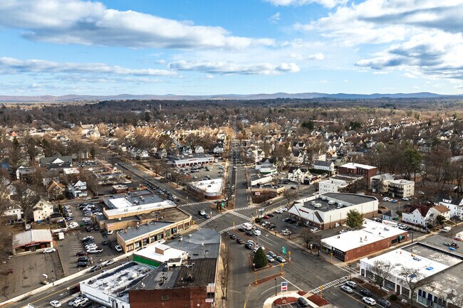 The x is known for the crossing of four different roads that lead to a retail area near East Forest Park.